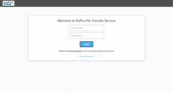 Desktop Screenshot of gopro.brickftp.com