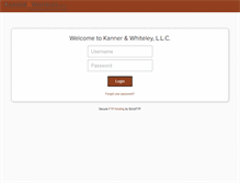 Tablet Screenshot of kanner-law.brickftp.com