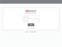 Tablet Screenshot of ddirect.brickftp.com